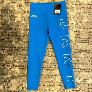 NWT DKNY NFL Chargers Yoga/ Workout Pants- SZ Med
